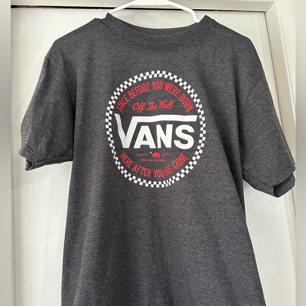 Men’s Vans Medium Short Sleeve Gray T-Shirt - Like New!